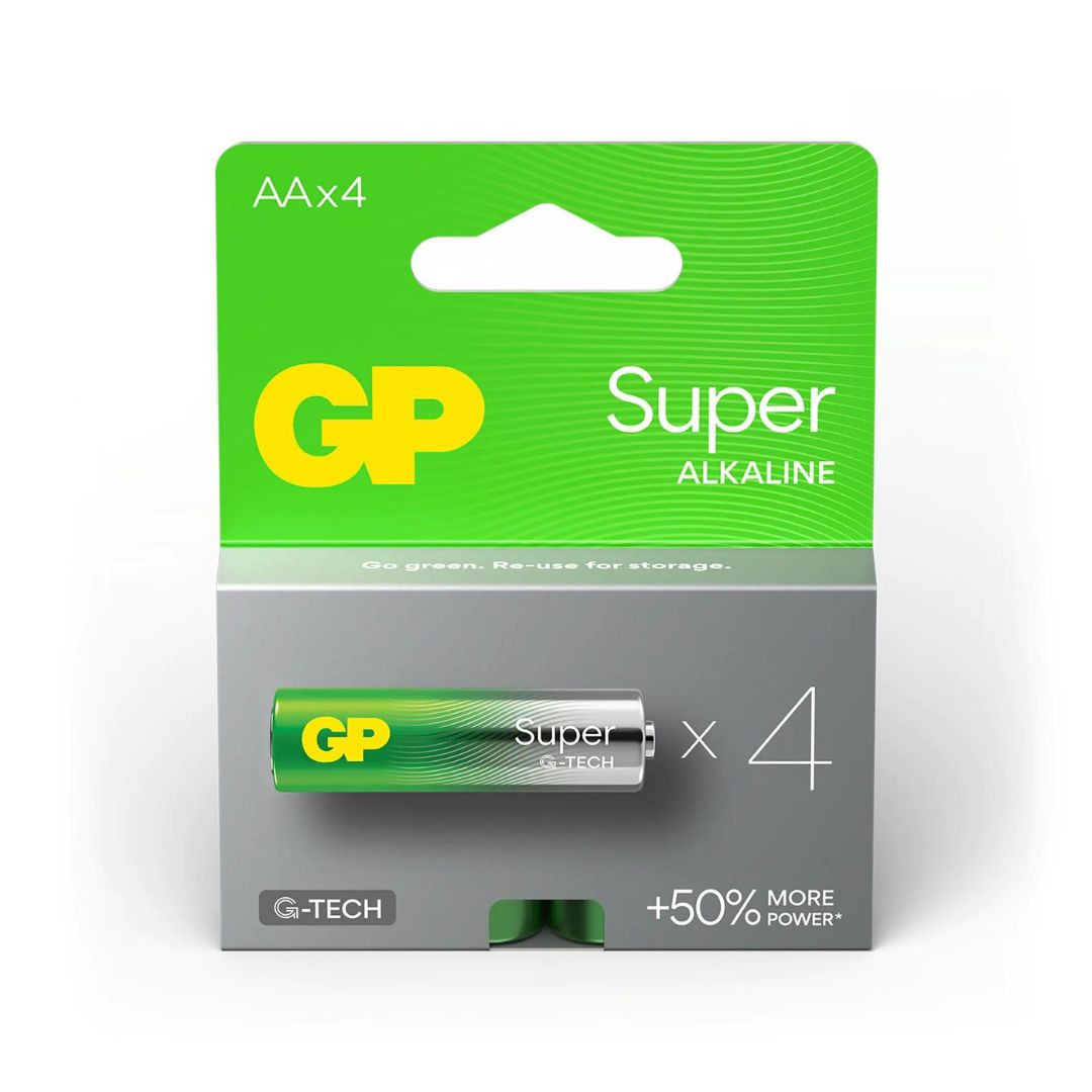 4x baterija AA GP Super alkalna G-TECH