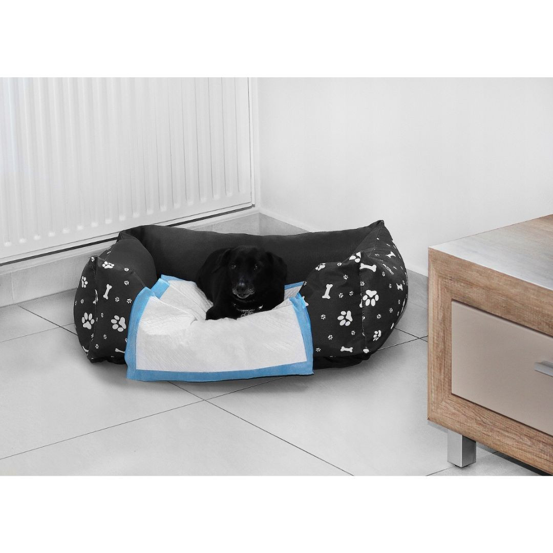 Vpojna higienska podloga za pse 45 x 33cm 100 kos + 30x vrečka za iztrebke 29 x 21 cm