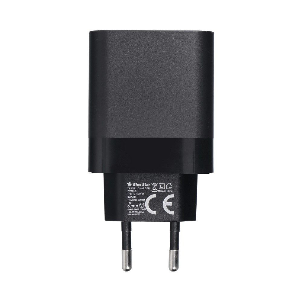 Omrežni polnilec za mobilne telefone USB-C 3A 45W power delivery QC 4 brez kabla – slika 3