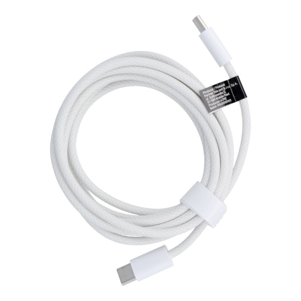 Kabel 60W USB-C v USB-C power delivery 3A 2m bel