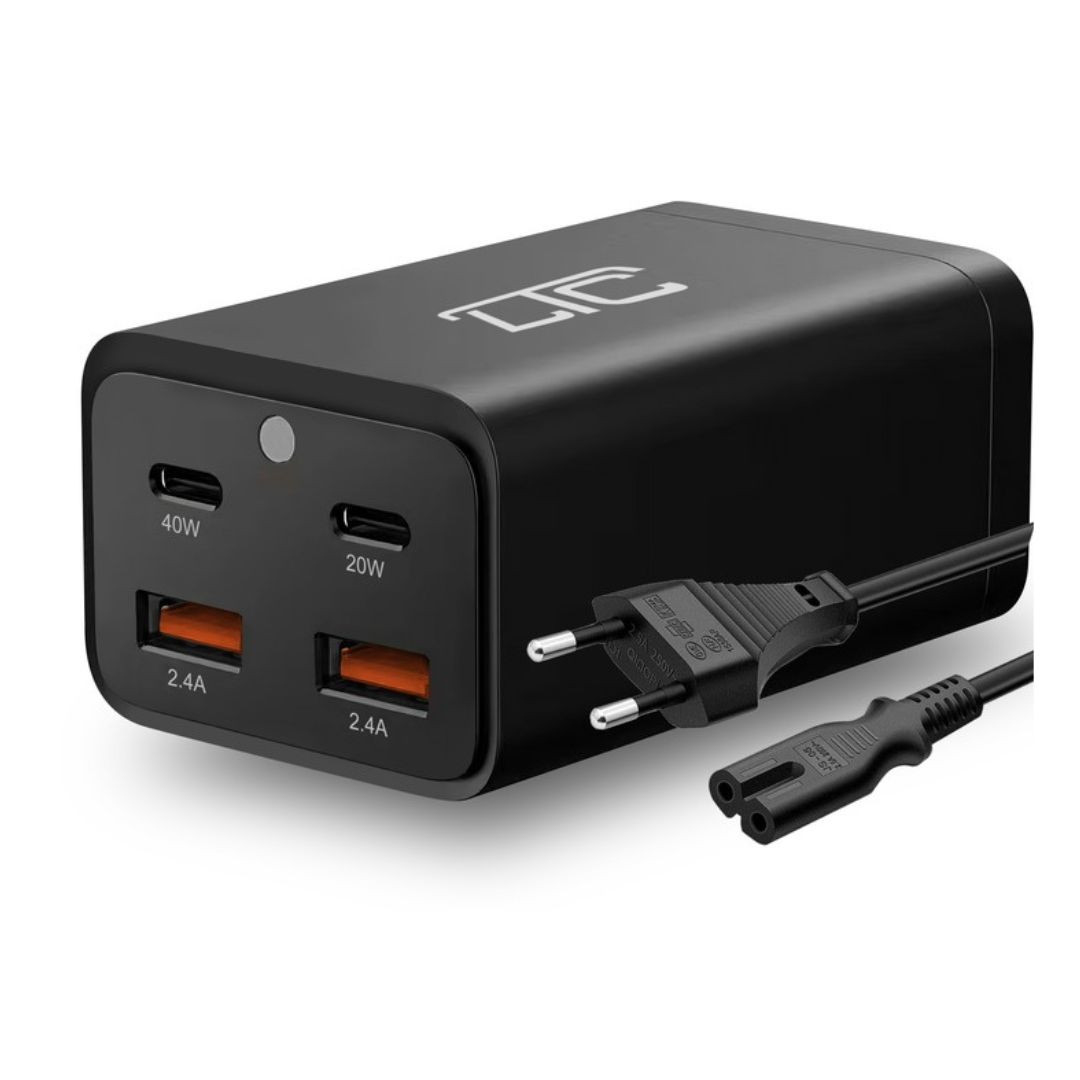 Polnilna postaja QC 3.0 PD 20W / PD40W 2x USB + 2x USB-C 2,4A 80W