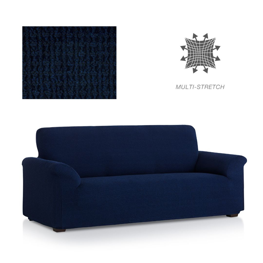 Premium raztegljiva prevleka za fotelj - enosed 70-100 cm modra stretch EU kvaliteta