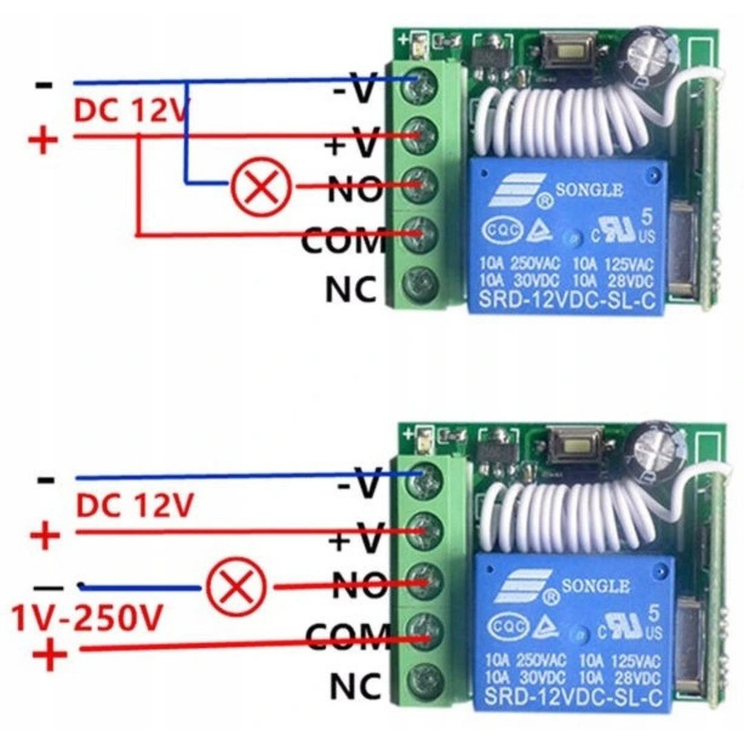 Brežični preklopni modul z daljincem 433 MhZ