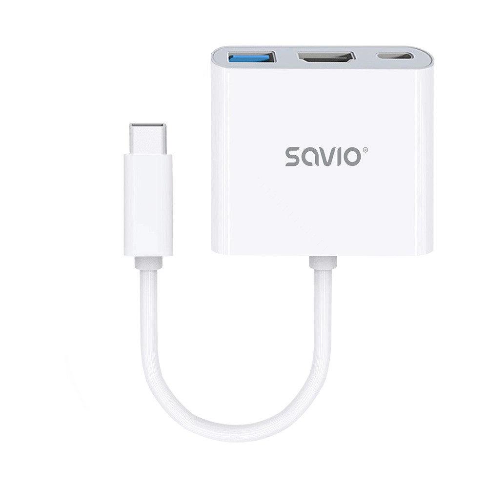 Adapter USB-C v HDMI, USB 3.0, PD