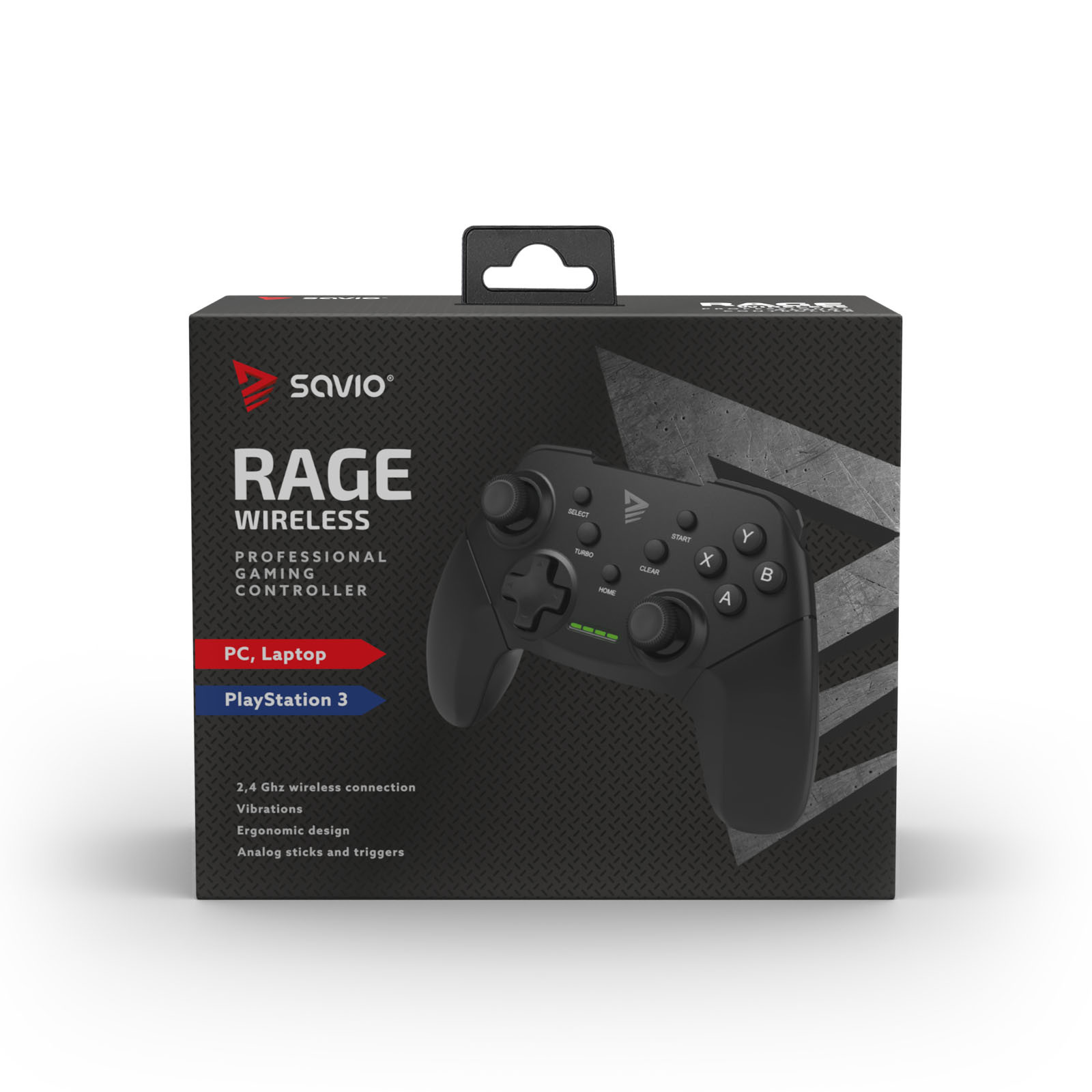 Brezžični profi gaming kontroler 2,4 Ghz za PC, PS3 z vibracijami, polnilno baterijo in USB-C priklopom