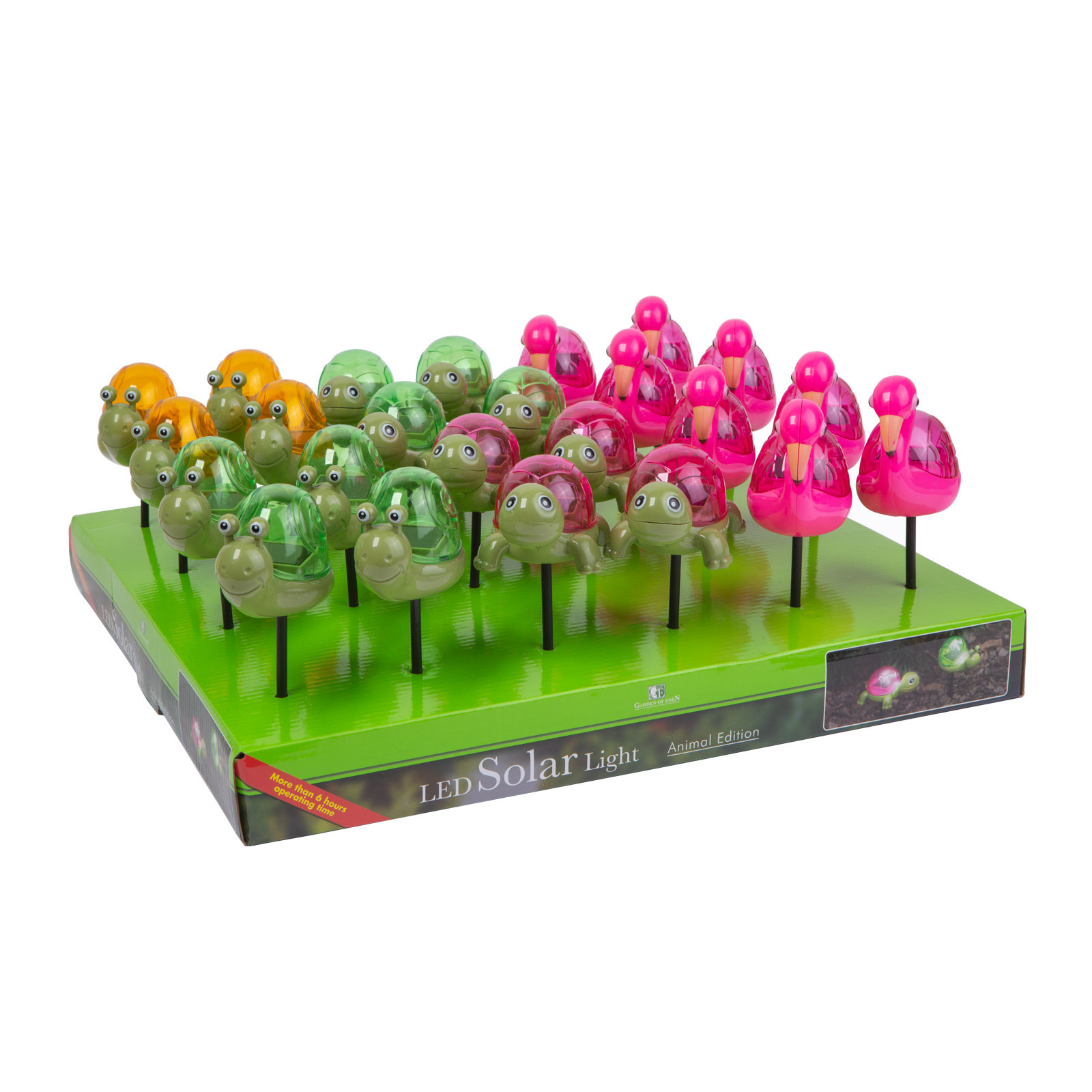 LED solarna svetilka v obliki želve, flaminga in polža 10 x 6 x 15cm