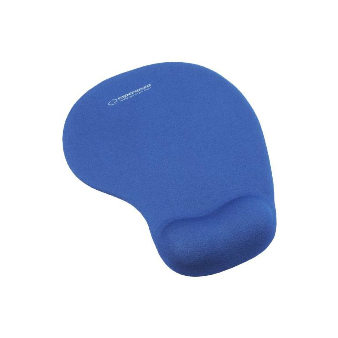Ergonomska podloga za miško s podlogo za dlan modra