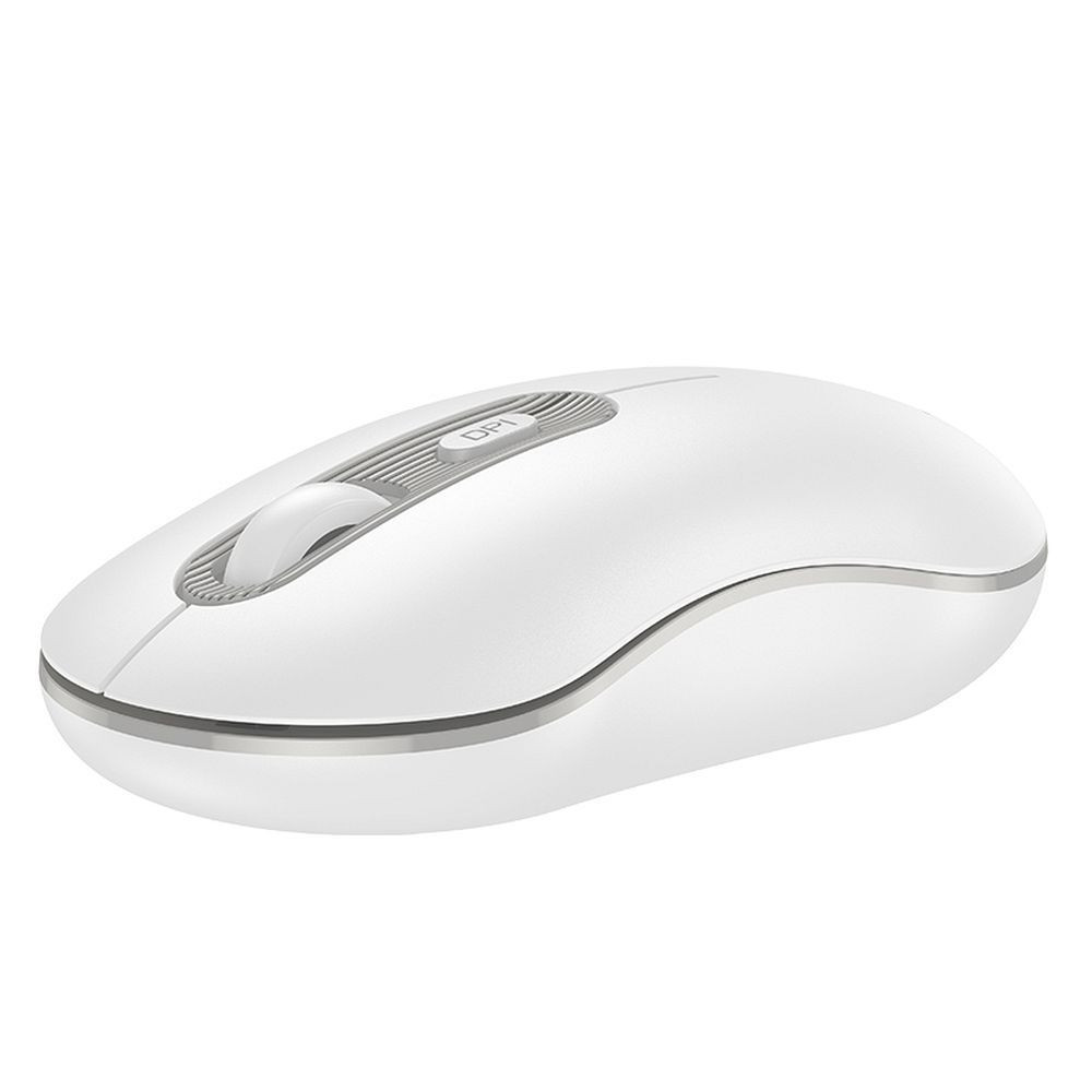 Brezžična miška HOCO business 2.4 gHz 1200 DPI USB bela