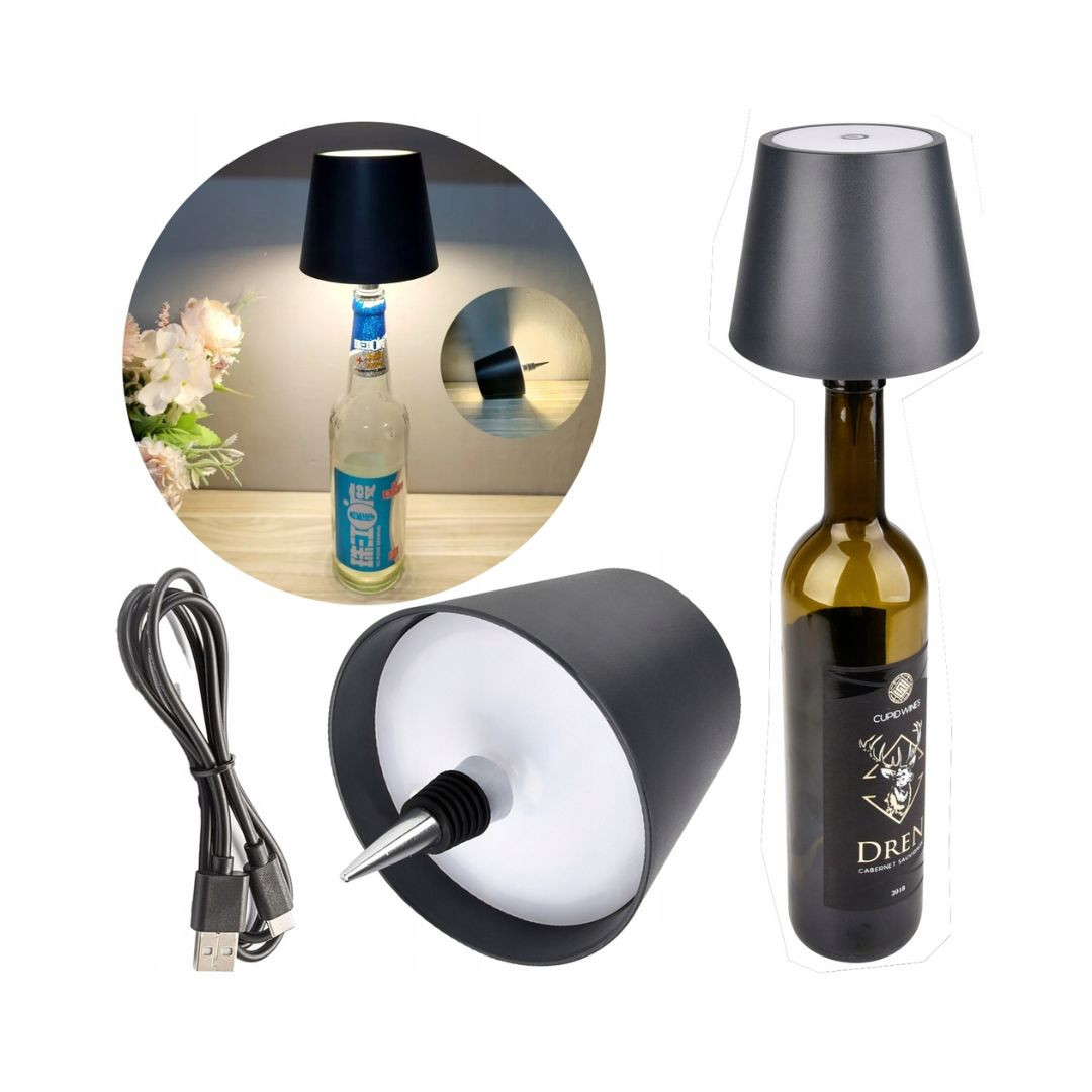 LED svetilka za na steklenico CCT 3W USB polnjenje – slika 3