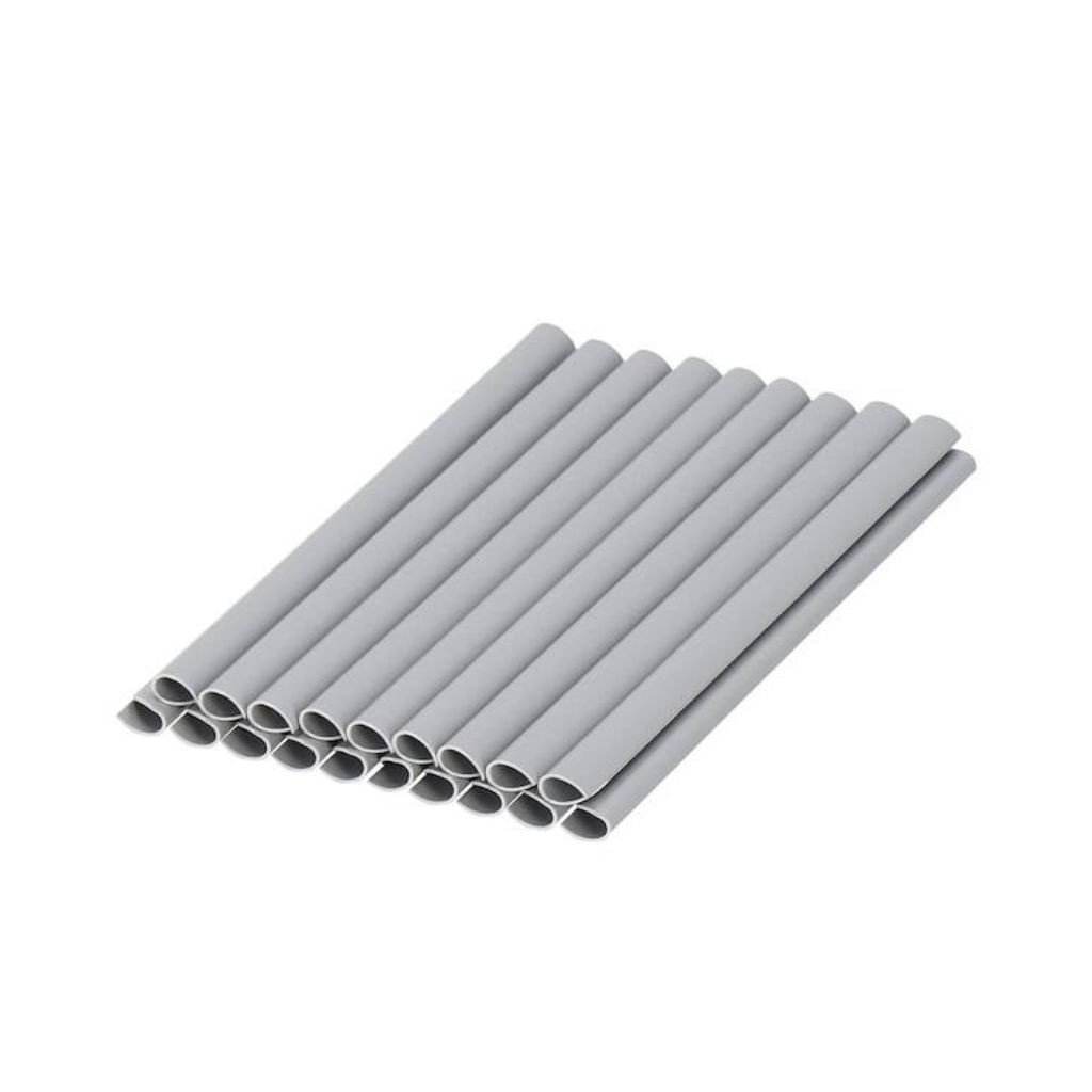 Trak za panelno ograjo za zaščito zasebnosti 450g/m2 19cm x 35m + 20 sponk siva