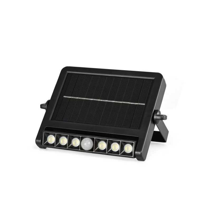 LED solarni reflektor 600lm 5000K IP54 180° s senzorjem gibanja do 12m
