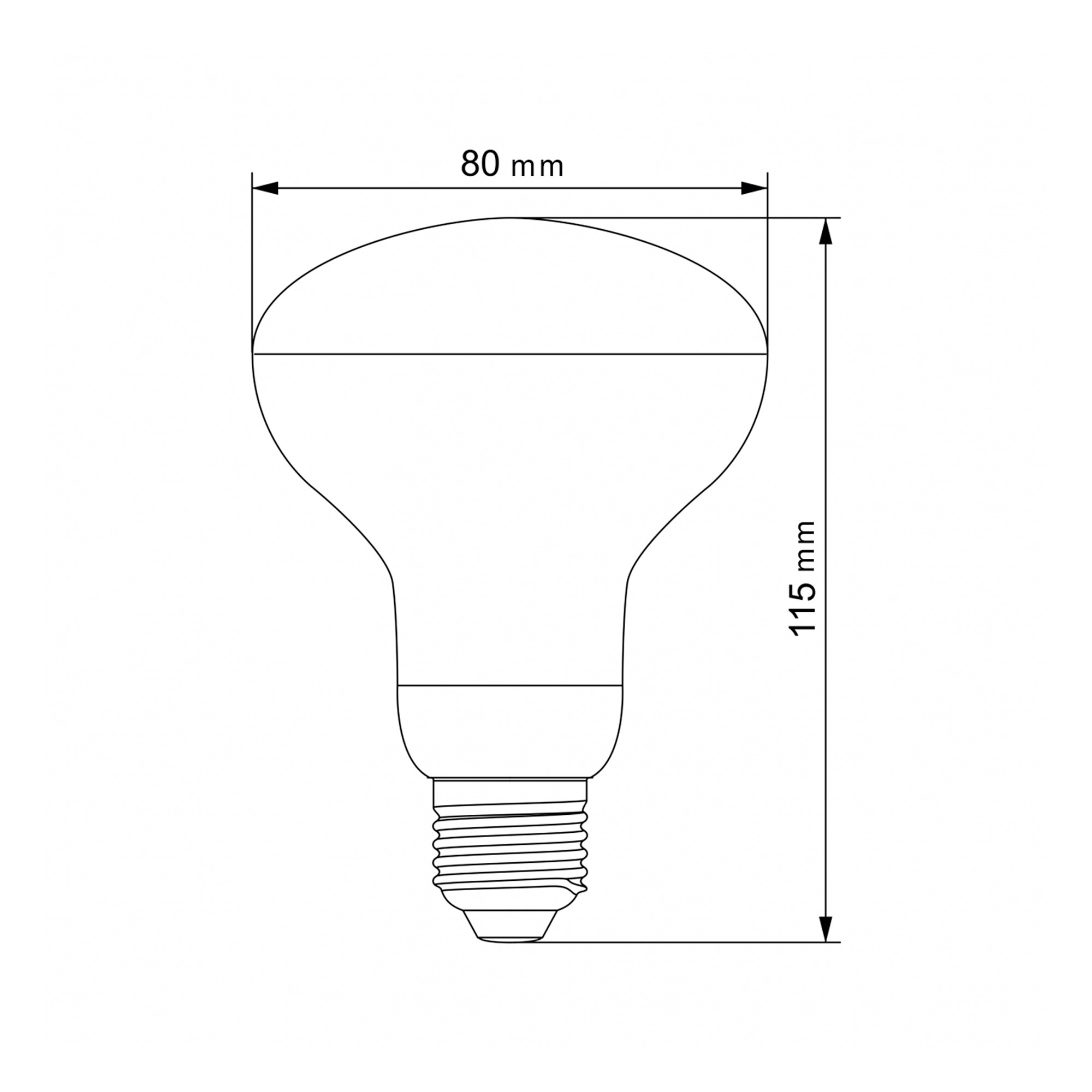 LED sijalka za rast rastlin "grow lamp" E27 R80 8.3W 280LM PPF 14 µmol/s