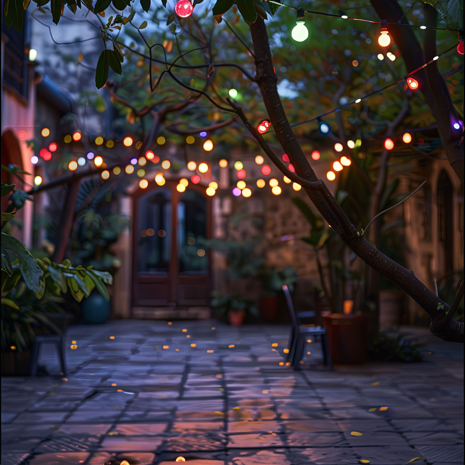 LED bluetooth solarni niz v obliki žarnic 84 RGB LED + 15  toplo / hladno belih LED 15m