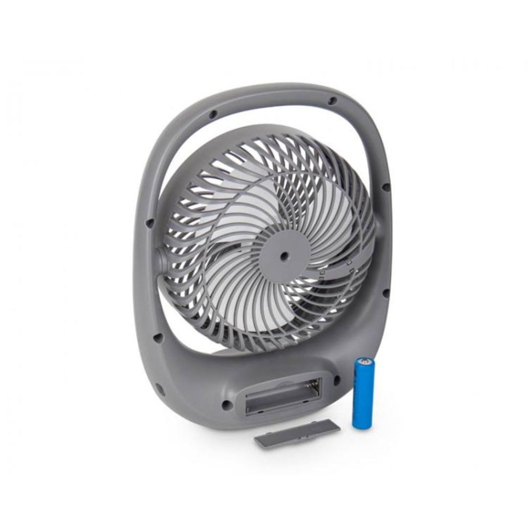 Prenosni akumulatorski ventilator 17.8cm z LED svetilko USB-C 3 hitrosti do 6h delovanja