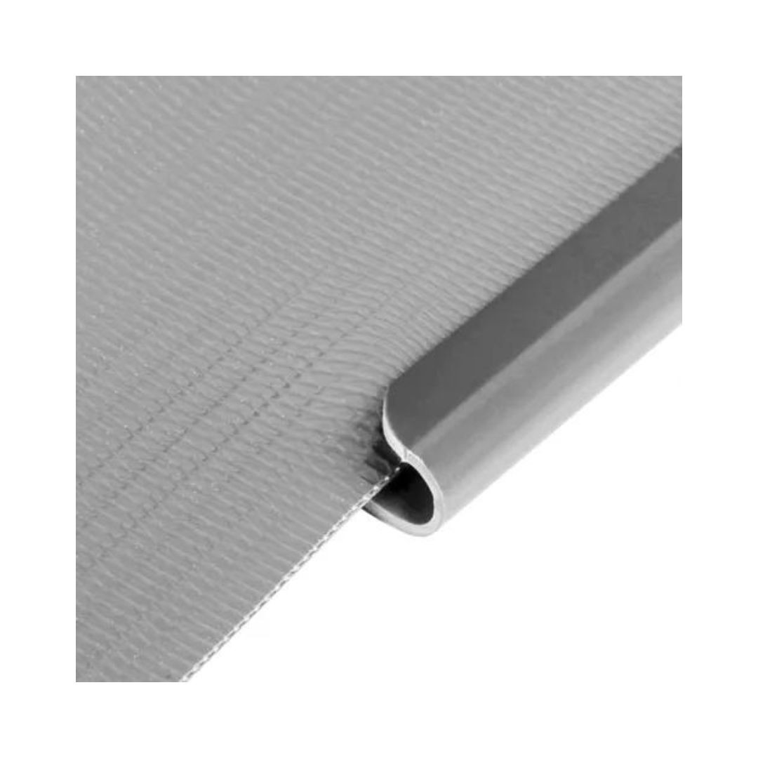 Zatiči za pritrjevanje traku za panelne ograje 19x1,2cm 20 kos siva