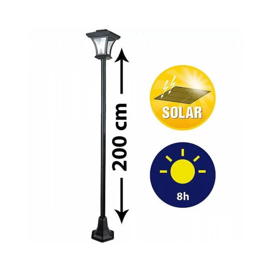 Vrtna stoječa solarna svetilka 200cm s PIR senzorjem gibanja