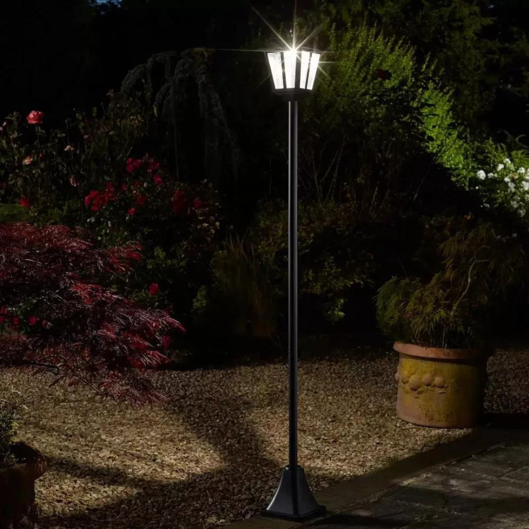 Vrtna stoječa solarna svetilka 200cm s PIR senzorjem gibanja