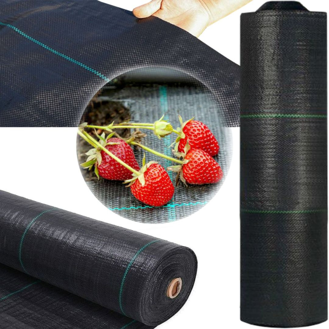 Folija proti plevelu pletena 90g/m2 1,6x50m na roli črna