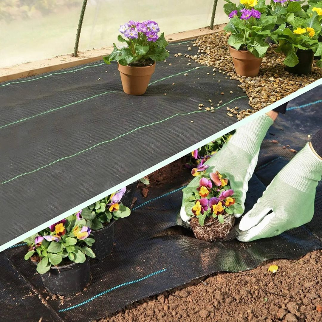 Folija proti plevelu pletena 90g/m2 1,6x50m na roli črna