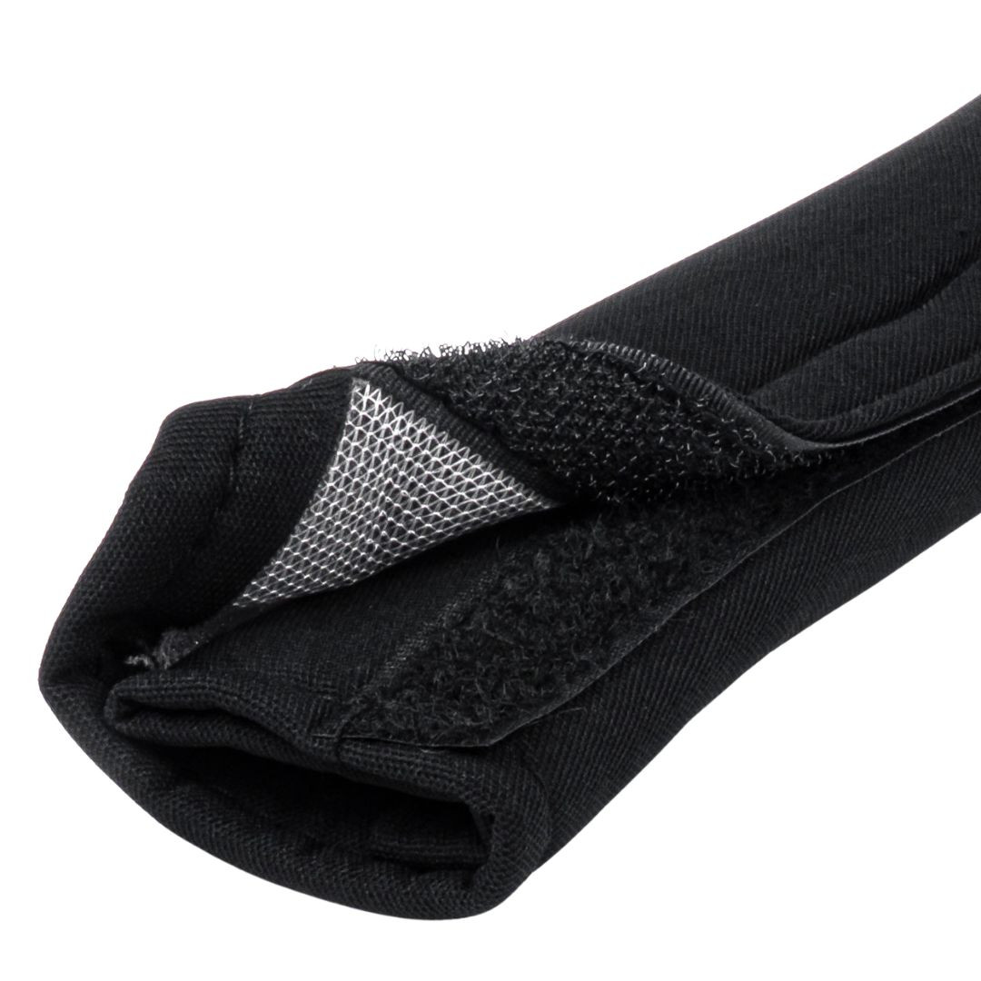 Zaščita za varnostni pas iz velurja na ježka 30x6cm 2 kosa črna