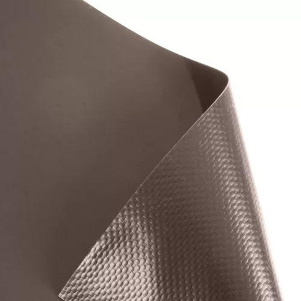 Trak za panelno ograjo za zaščito zasebnosti 450g/m2 19cm x 35m + 20 sponk rjav