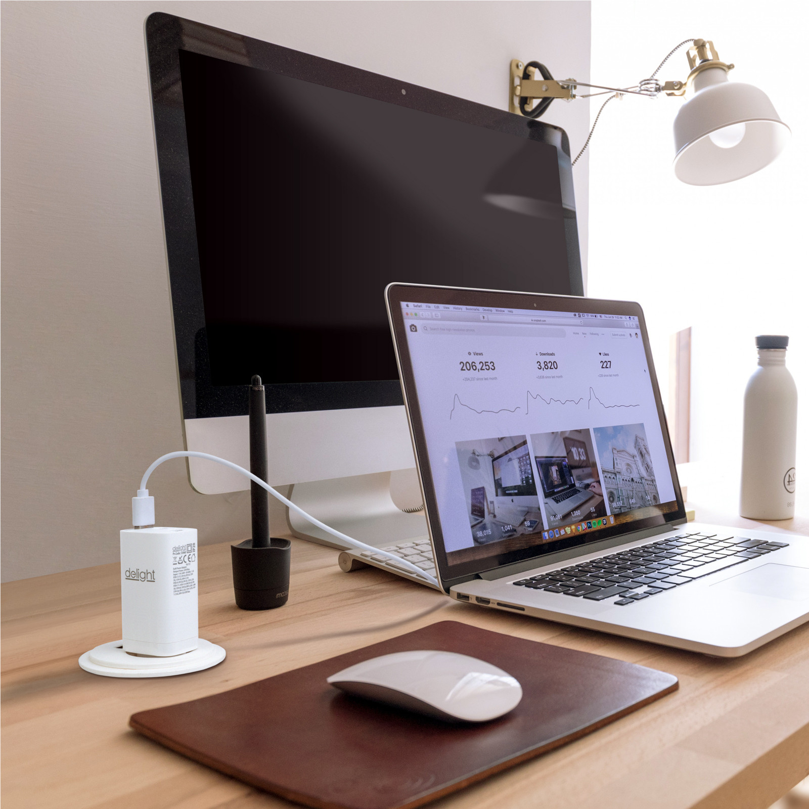 Omrežni polnilec 3A 2x USB-C + 1x USB-A 65W
