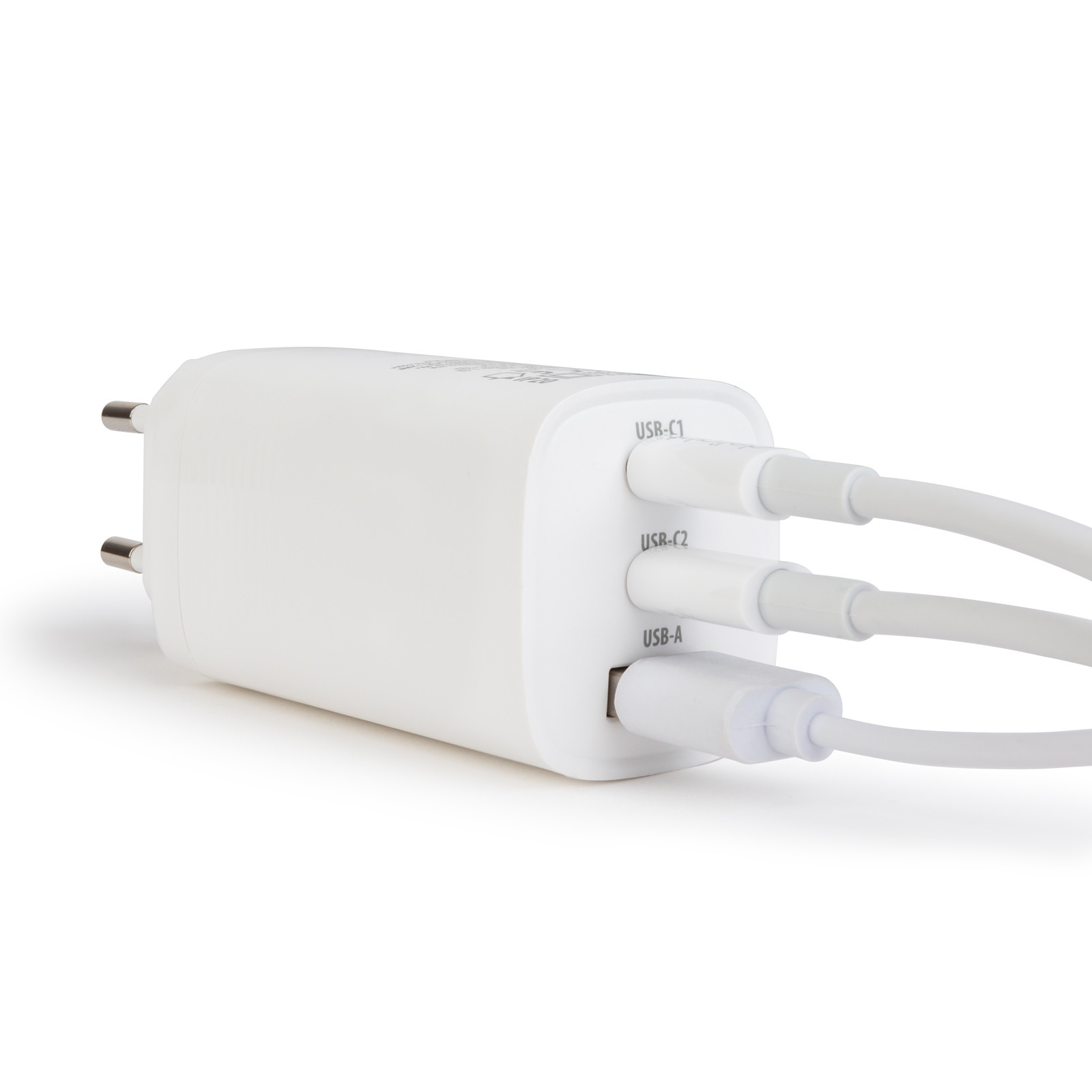 Omrežni polnilec 3A 2x USB-C + 1x USB-A 65W
