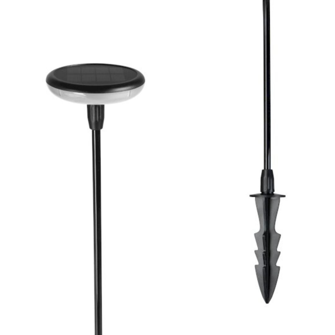 Vrtna LED solarna svetilka 25lm IP65 toplo bela 1000mAh 76cm
