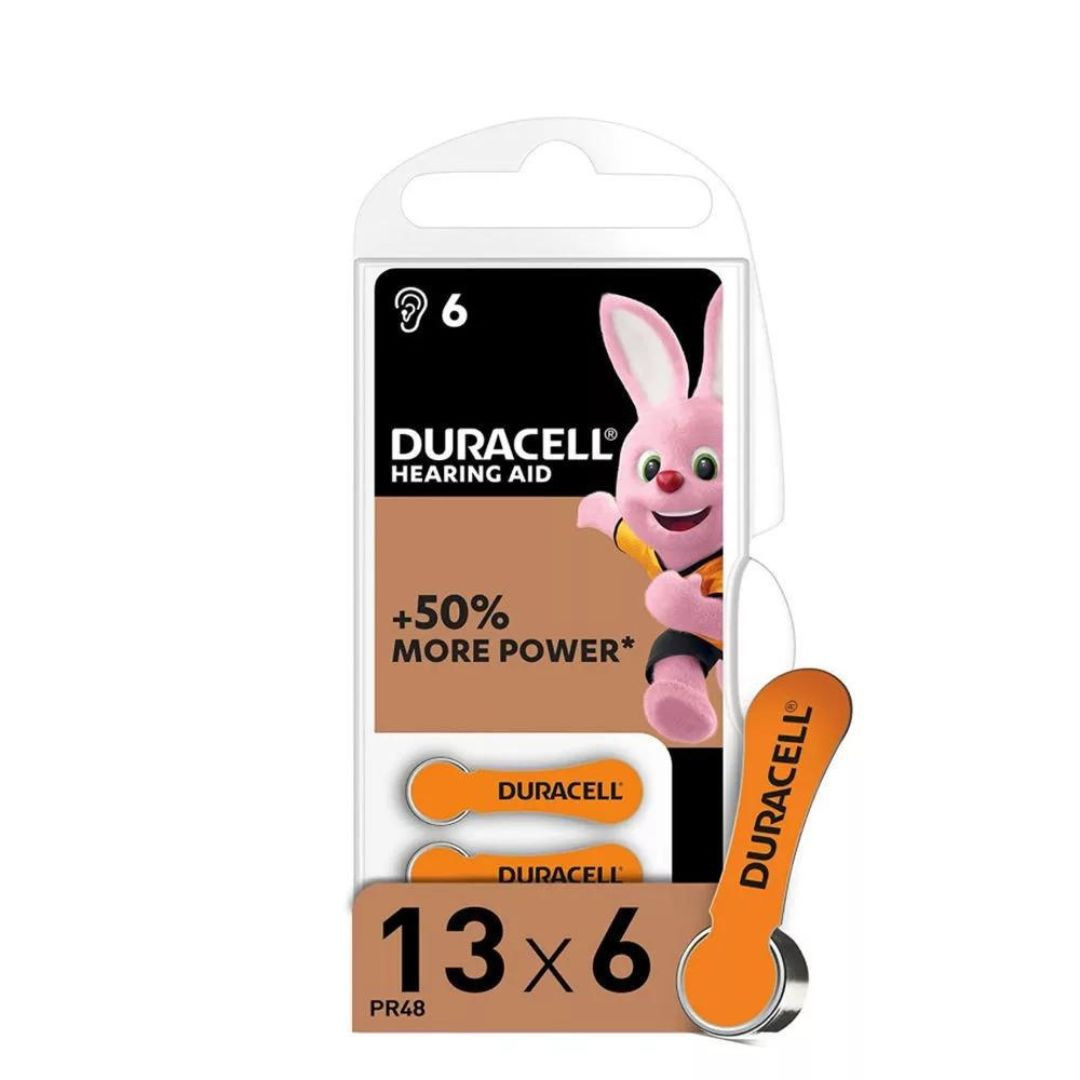 Baterije za slušne aparate Duracell 13 6 kosov