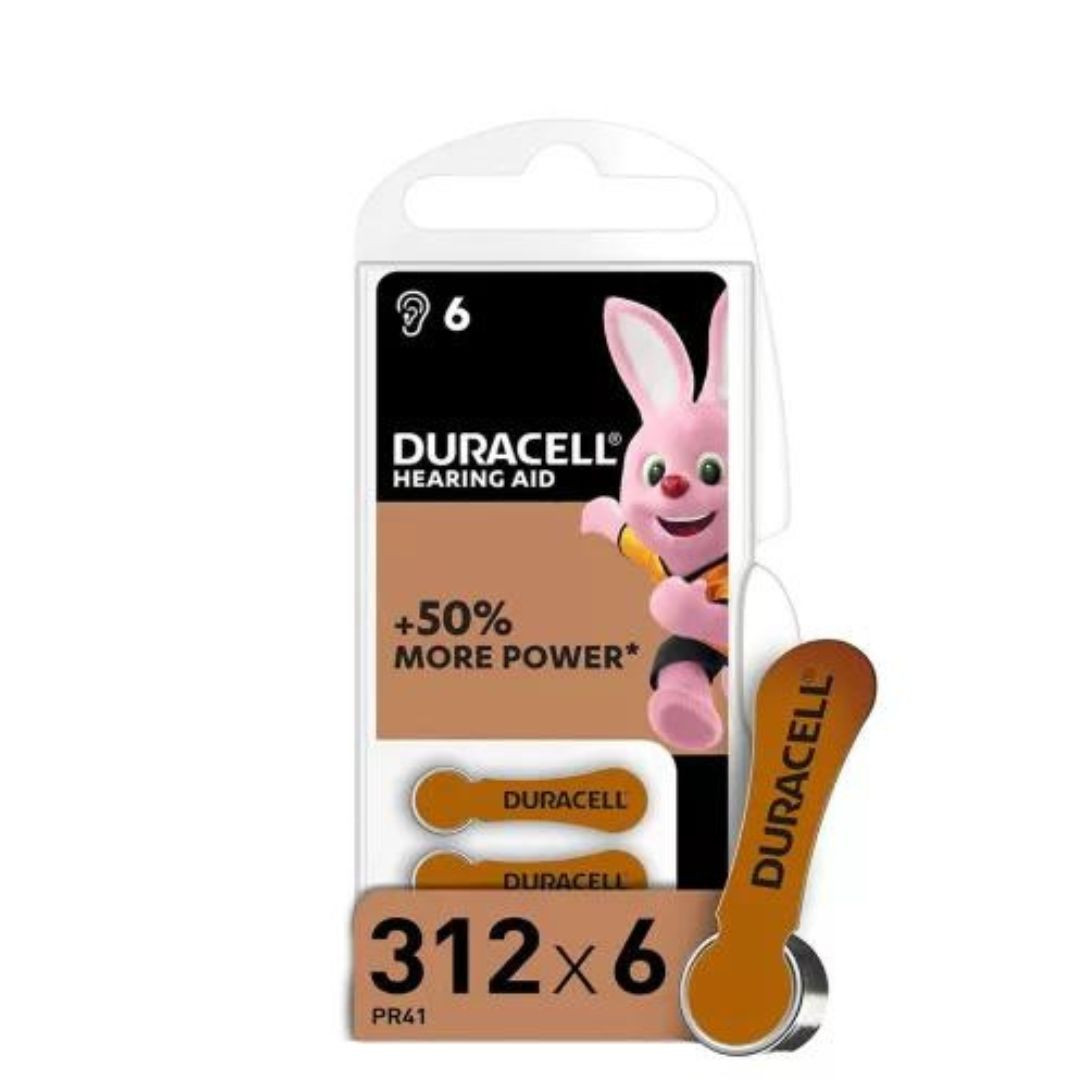Baterije za slušne aparate Duracell 312 6 kosov