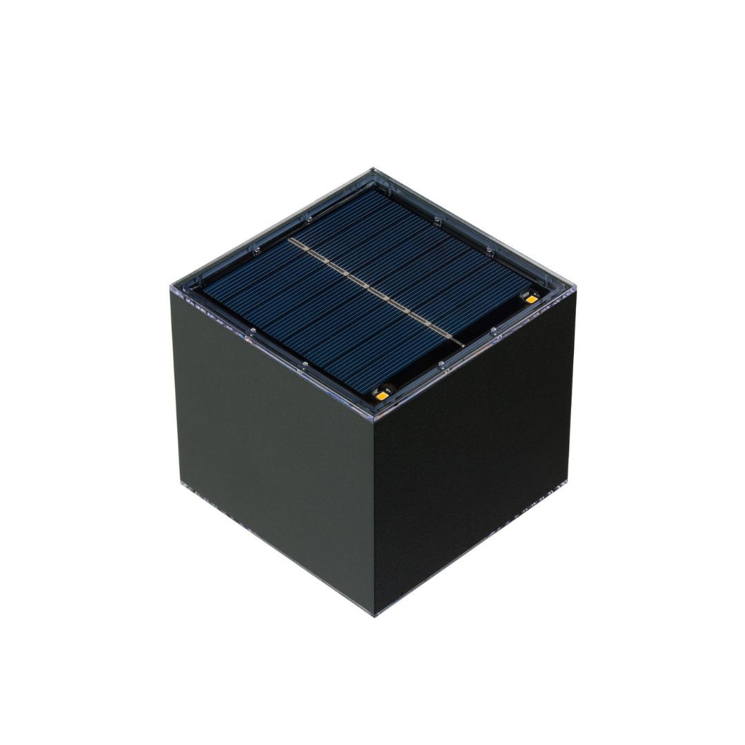 Kakovostna ALU solarna svetilka dvostranska "kocka" 3.2 V 1200 mAh