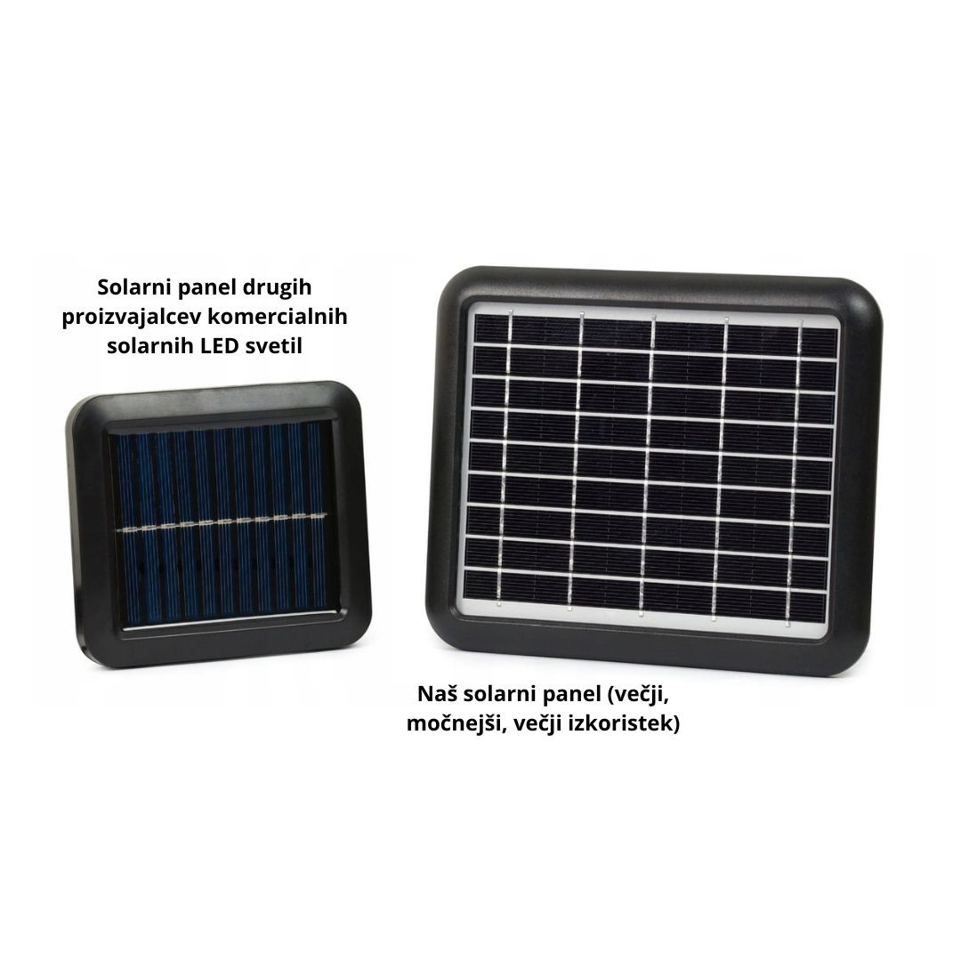 Kakovostni solarni reflektor 500lm s senzorjem gibanja 30 LED