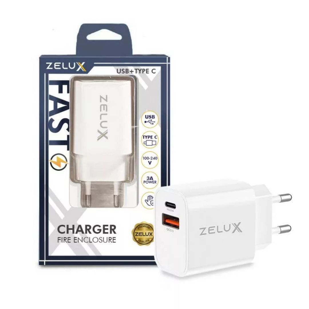 Omrežni polnilec USB + USB-C 20W