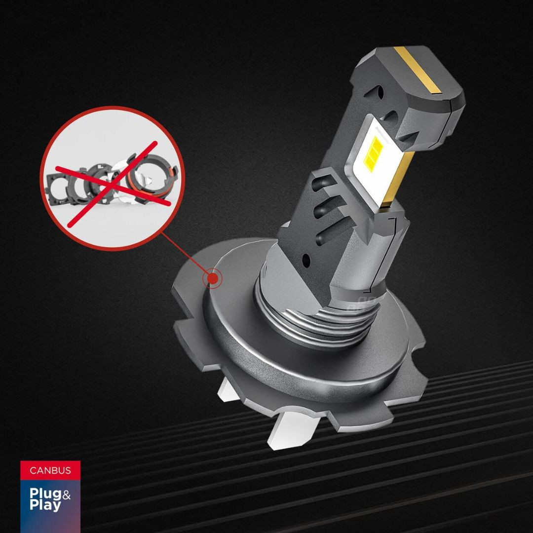 2x avto LED sijalka H7 / H18 60W CanBus Plug and Play