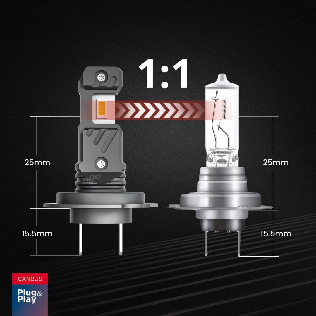 2x avto LED sijalka H7 / H18 60W CanBus Plug and Play