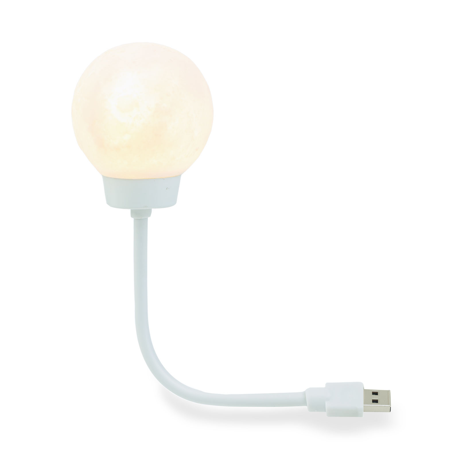 USB nočna svetilka v obliki lune 2 LED toplo bela LED