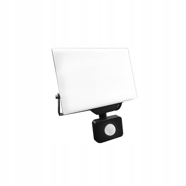 LED reflektor s PIR senzorjem gibanja 4500K črn