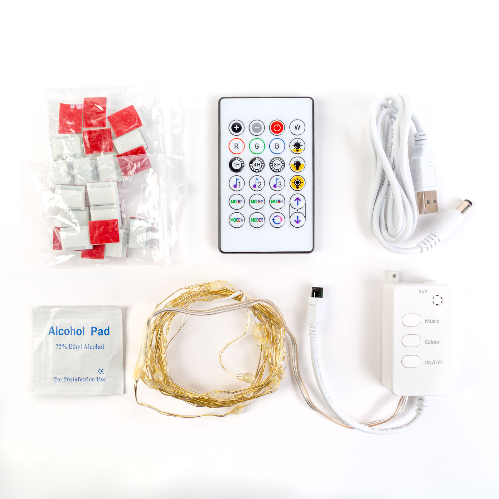 Pametne RGBIC USB LED novoletne lučke 30 LED 3m Bluetooth 5.0 Hello Fairy