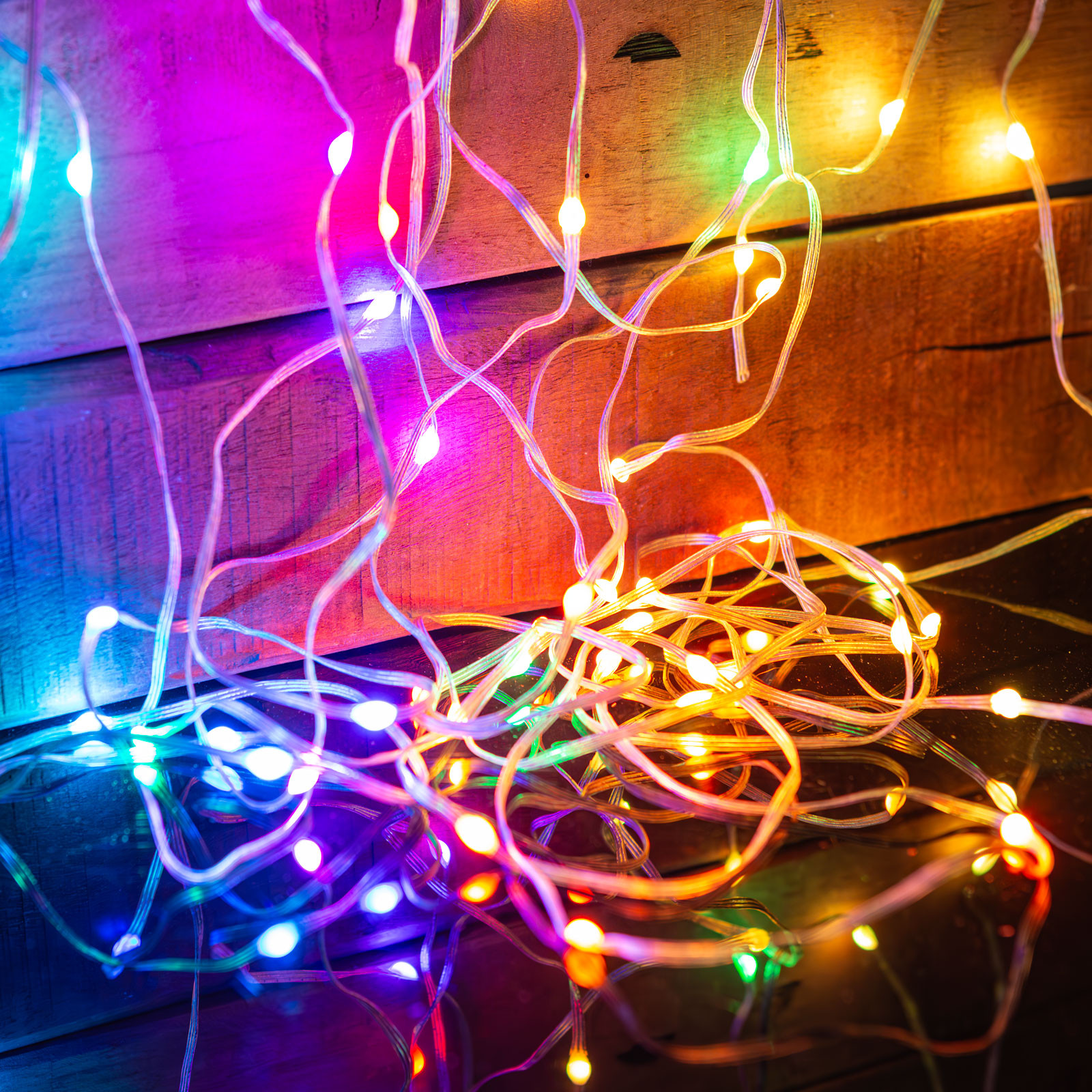 Pametne RGBIC LED novoletne lučke 66 LED 10m Bluetooth 5.0 Hello Fairy