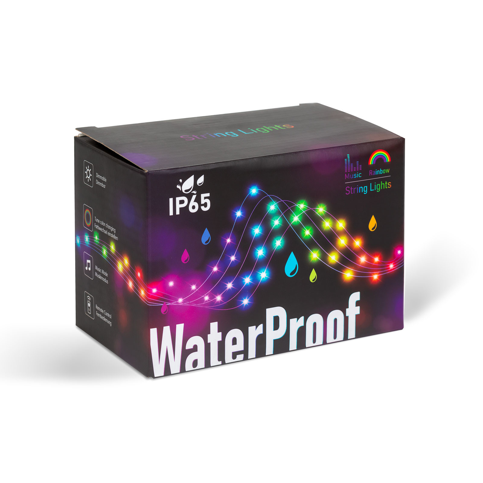 Pametne RGBIC LED novoletne lučke 66 LED 10m Bluetooth 5.0 Hello Fairy