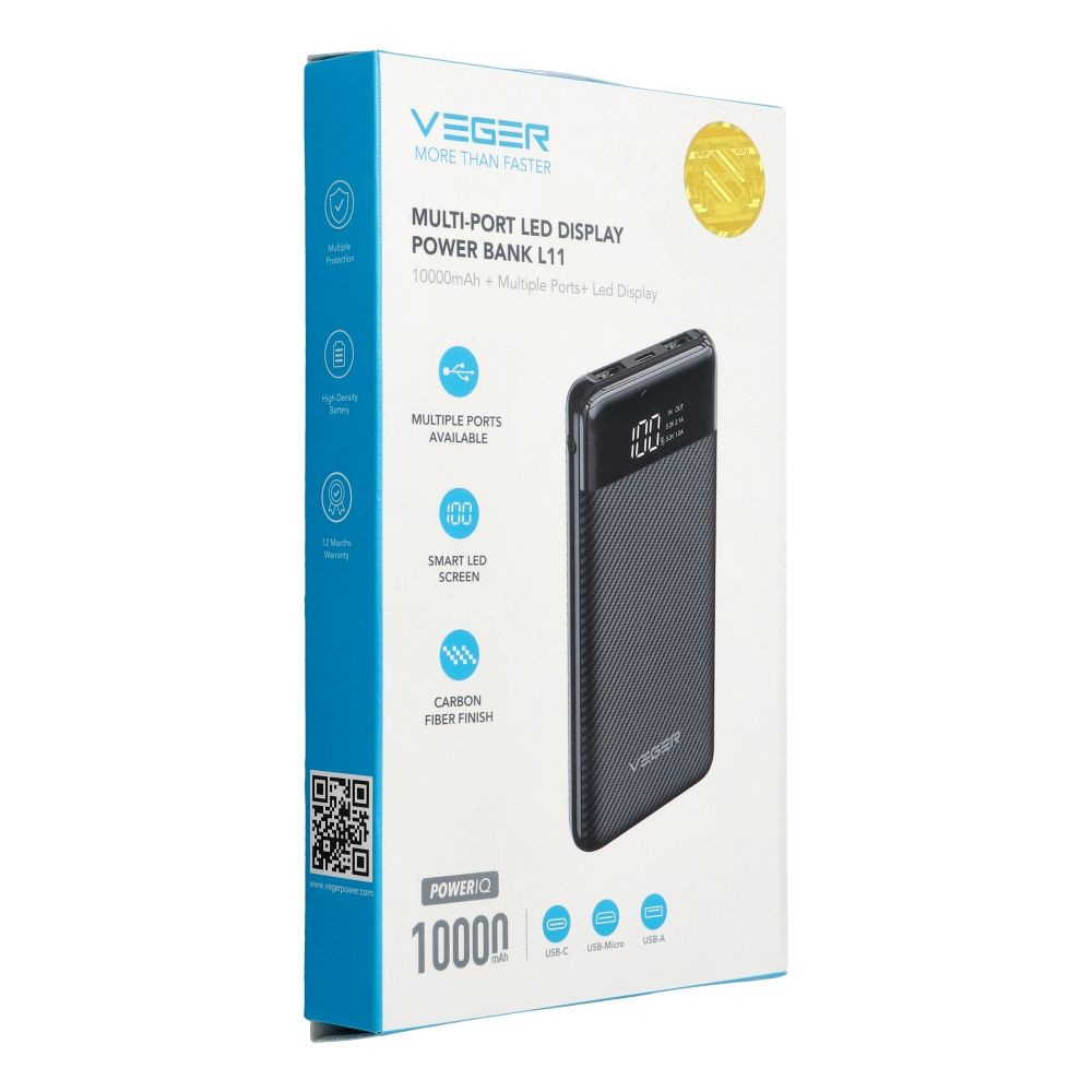 Prenosna baterija powerbank 1000 mAh z LCD zaslonom – slika 5