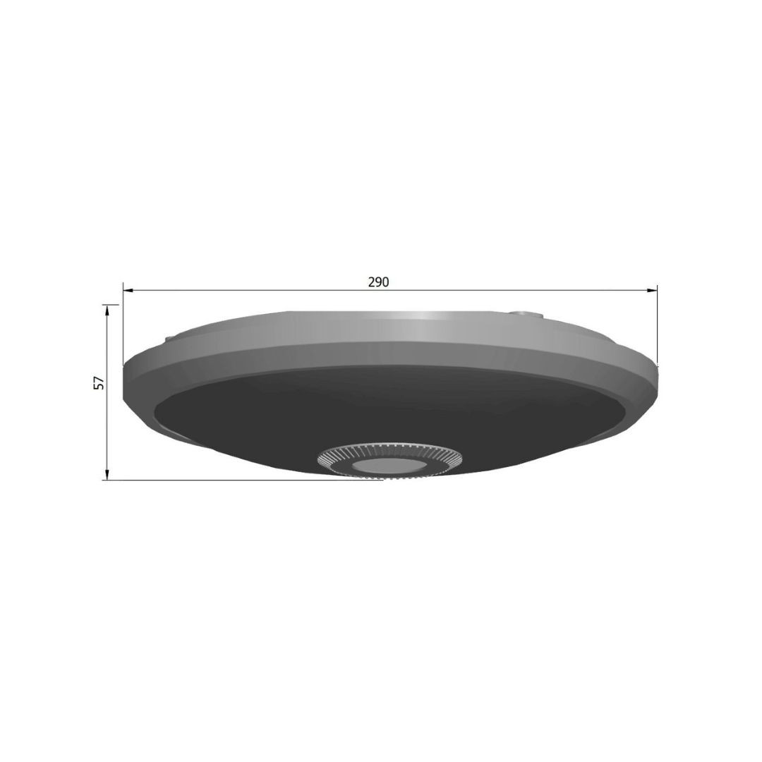 Stropna LED plafoniera s PIR senzorjem gibanja 20W 1800lm 180/360 stopinj IP20 290x57mm
