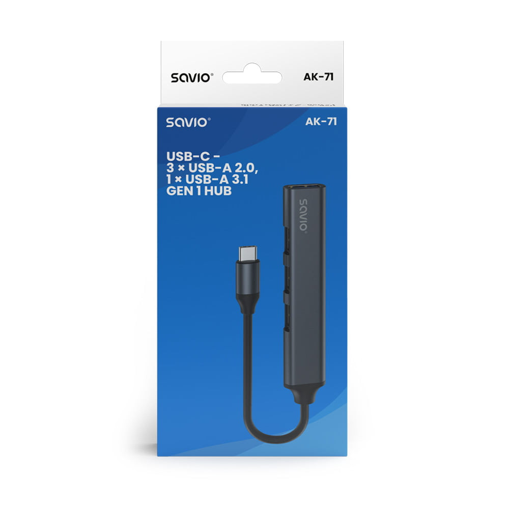 3-portni USB-C HUB razdelilnik 3xUSB-C 3.1 + 1x USB-A
