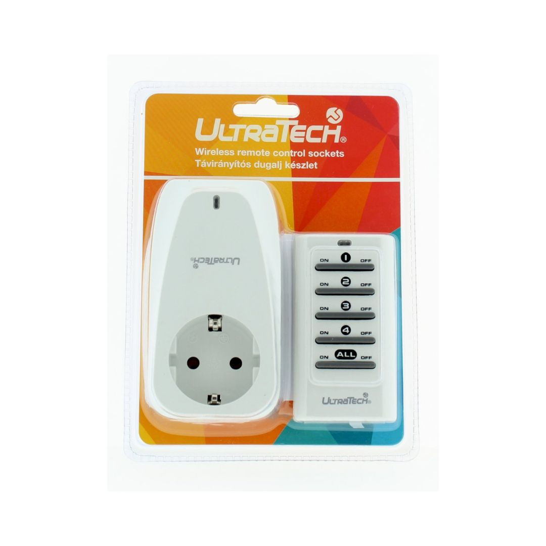 Komplet vtičnice na daljinsko upravljanje z daljincem 3680W 30M 433,92MHz IP20
