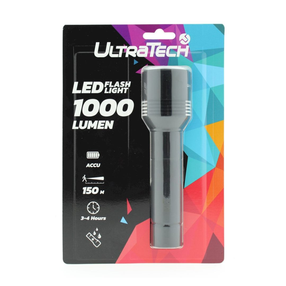 LED polnilna ALU ročna svetilka 10W LED 1000LM 2600mAh