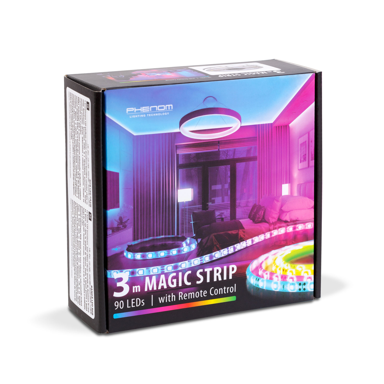 RGB LED trak 3m IP65 s kontrolerjem in napajalnikom 220-240V, 5050 SMD, 30 LED/m, 7,2W/m