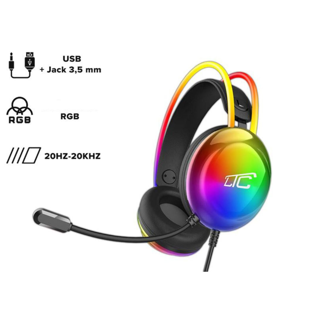 Žične gaming slušalke z mikrofonom in RGB osvetlitvijo