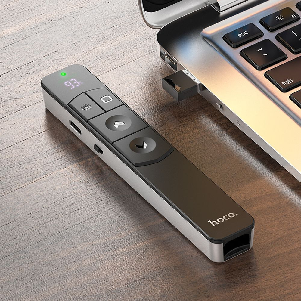 Daljinski bluetooth / 2,4Ghz laserski kazalnik - prezenter s polnilno baterijo USB-C