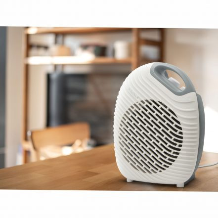 Dizajnerski termoventilator - kalorifer Vog&amp;Arths s termostatom 1800W/2000W belo siv