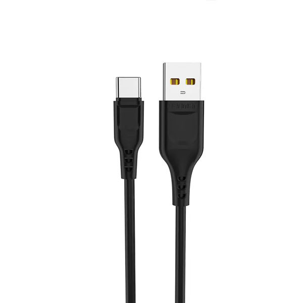 Kabel USB-C 2.4A 2400mAh 1m črn